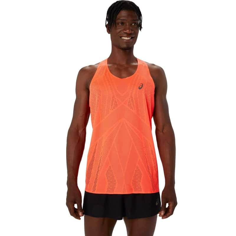 アシックス METARUN SINGLET タンクトップ SUNRISE RED 2011C990-600
