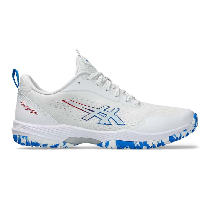 アシックス シューズ PRESTIGELYTE 5 OC WHITE/ELECTRIC BLUE 1043A022