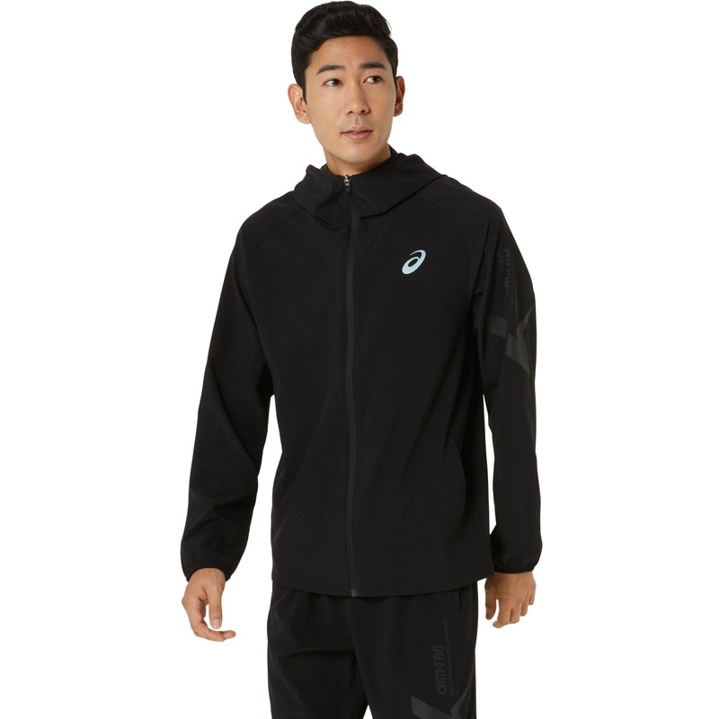 アシックス AIM-TRGストレッチウーブンフーディー パーカー