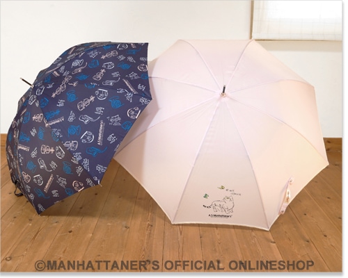 A.S.Manhattaner's 雨晴兼用長傘 ウォークキャット ピンク | 傘 