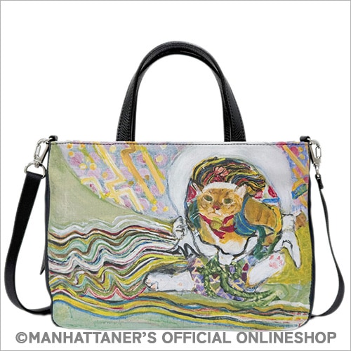 花火 2WAY手提げバッグ「シゲオとバロンの風神、雷神」 | すべての