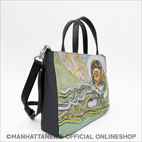 花火 2WAY手提げバッグ「シゲオとバロンの風神、雷神」 | すべての