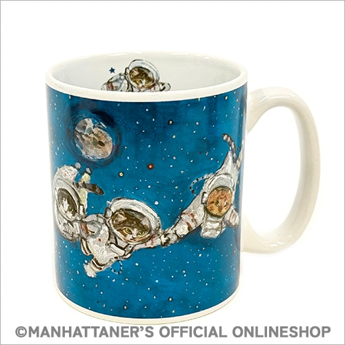 マグカップ 「猫の宇宙飛行士」 | ホーム＆キッチン,マグカップ・食器