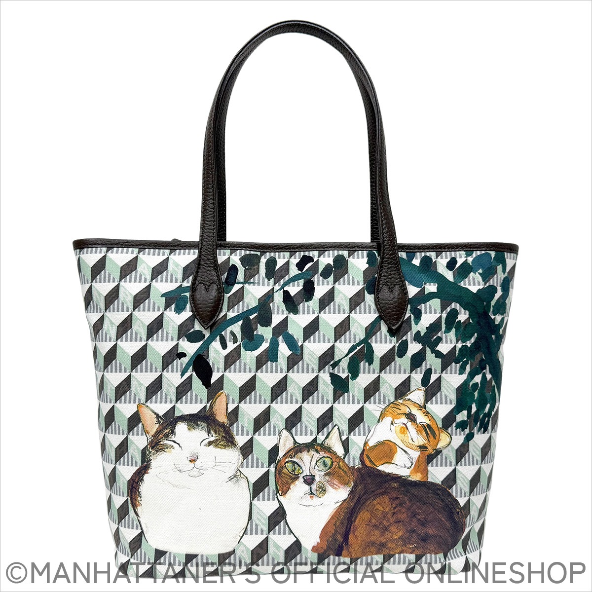 モノグラム トートバッグ「ごきげんなモノグラム」ミント | バッグ