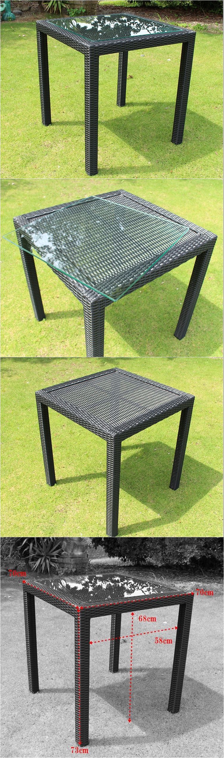 シンセティックラタン 人工ラタン テラス ガーデンテーブル カフェ 