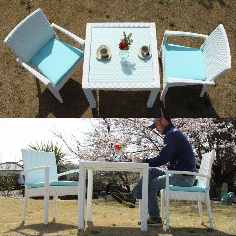 シンセティックラタン 人工ラタン ガーデンチェア 椅子 新品 展示品 