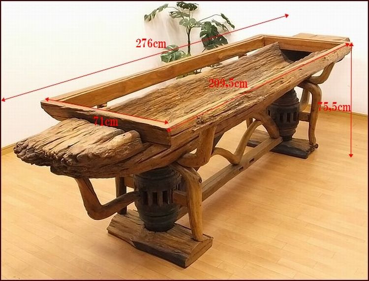 希少 大きい 古木 流木 衝立 置物 オブジェ 骨董 テーブル 