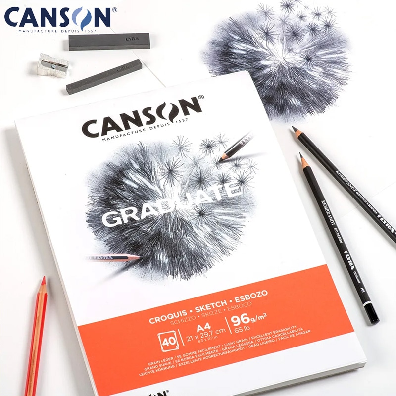 CANSON】キャンソン グラジュエイト スケッチブック クロッキー A4