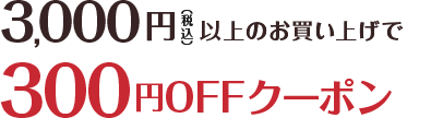 3,000�߰ʾ�Τ��㤤�夲��300��OFF