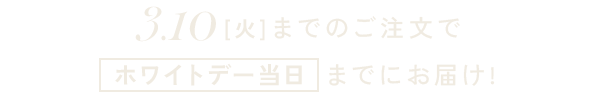 3.10[��]�ޤǤΤ���ʸ�ǥۥ磻�ȥǡ������ޤǤˤ��Ϥ�!