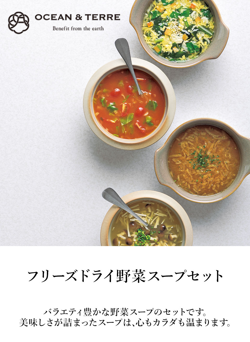 OCEAN & TERRE オーシャンテール フリーズドライ野菜スープセットF