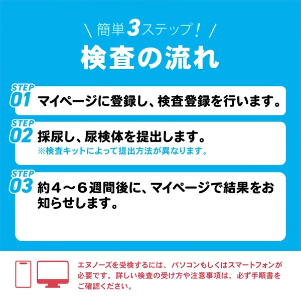 直送（ポスト投函）】N-NOSE 線虫がん検査キット 【送料無料