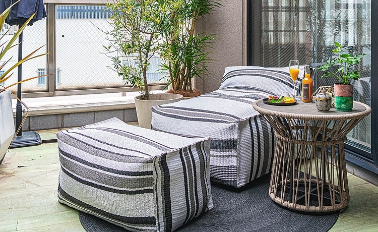 ガーデンソファ アウトドア 1人掛けソファ+オットマン セット サマーベッド おしゃれ-上質な家具・インテリアの通販 大阪マルキン家具