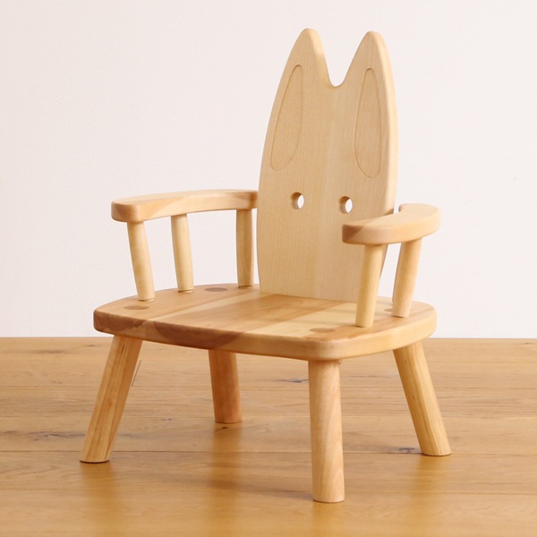 肘付きウサギ椅子 子供用チェア-上質な家具・インテリアの通販 大阪マルキン家具