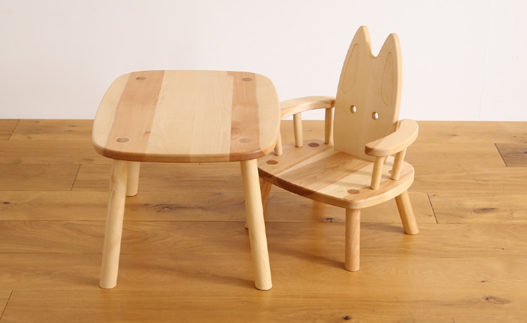 肘付きウサギ椅子 子供用チェア-上質な家具・インテリアの通販 大阪マルキン家具