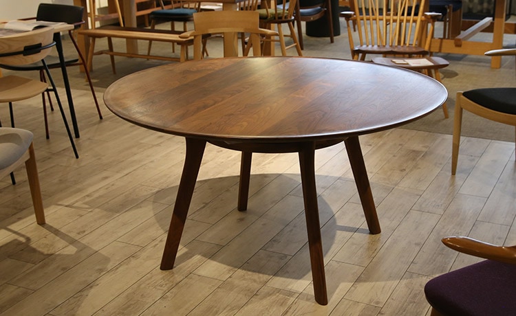 展示特価】アジレ 丸テーブル サークルダイニングテーブル 円形 133cm