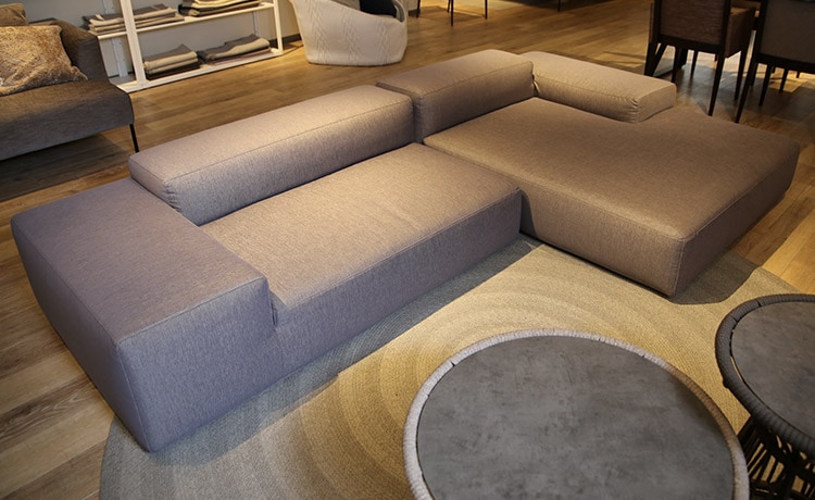 展示品・アウトレット】 カウチソファー 2人掛けソファ+カウチ セット