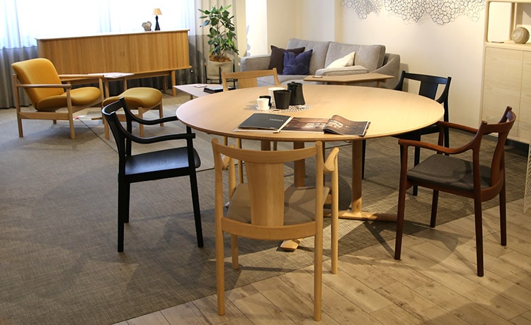 展示品・アウトレット】丸テーブル ダイニングセット 6点セット