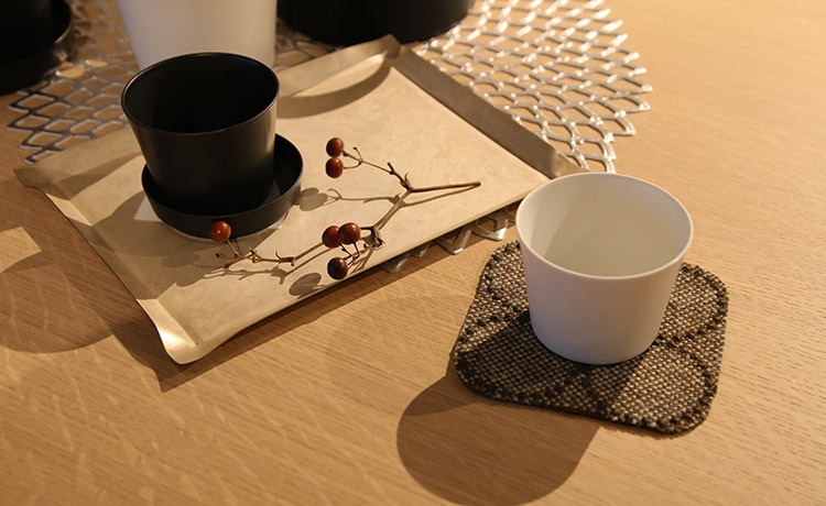 コースター おしゃれ 布 クヴァドラ生地 タンバリン ハリンダル プチ