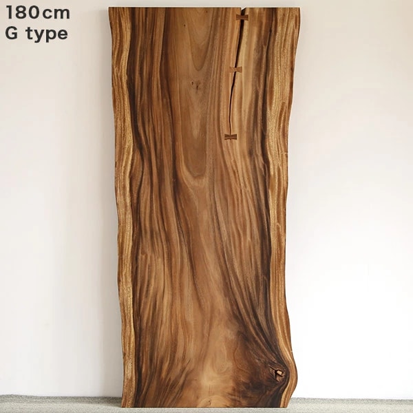 一枚板テーブル モンキーポッド 無垢 材木 幅180 1枚板 オイル塗装