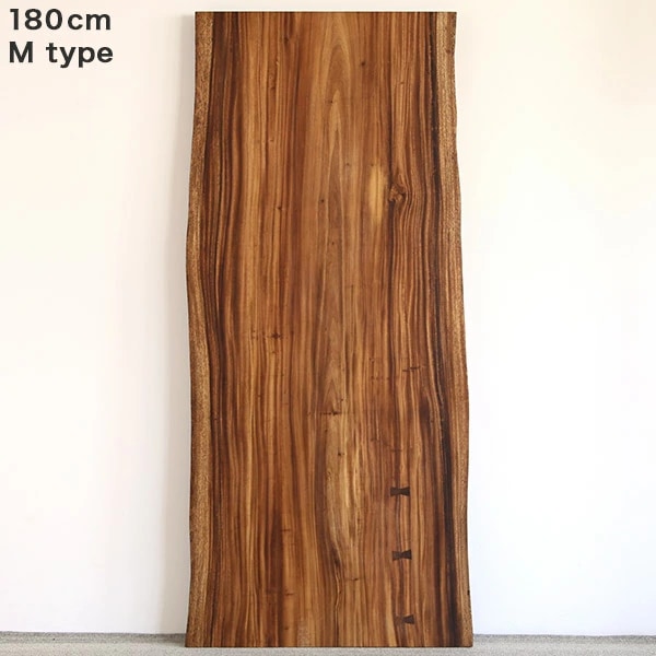 一枚板テーブル モンキーポッド 無垢 材木 幅180 1枚板 オイル塗装 