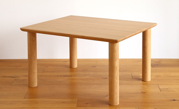 日進木工 LLDテーブル 低めのダイニングテーブル 高さ61cm レッド