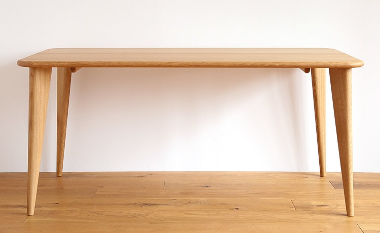 ダイニングテーブル 4本脚 【セミオーダー】 [材 - 幅奥行 天板形状