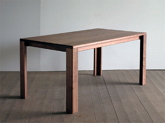 プレーン ダイニングテーブル 無垢材 幅130-200cm 高さ72cm 4人～6人用