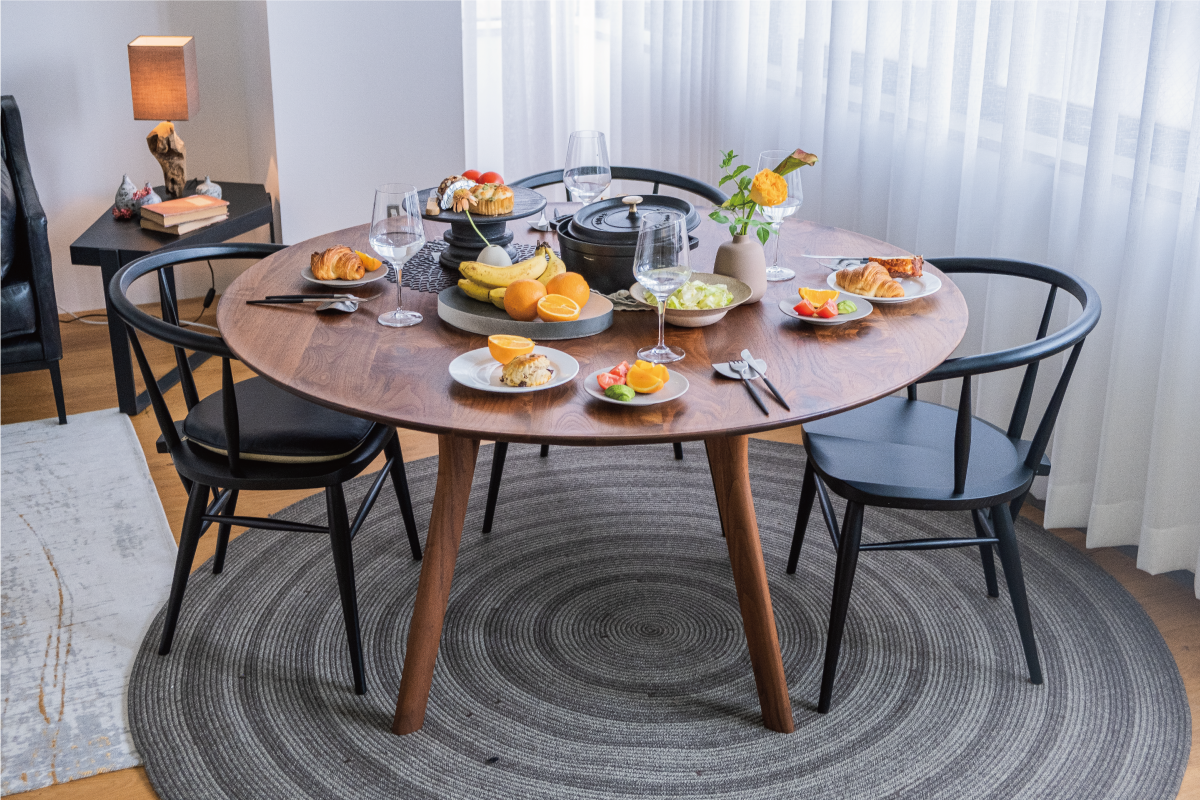 カフェチェア/椅子 オーク 着色ウレタン塗装 W512A 【高山ウッド