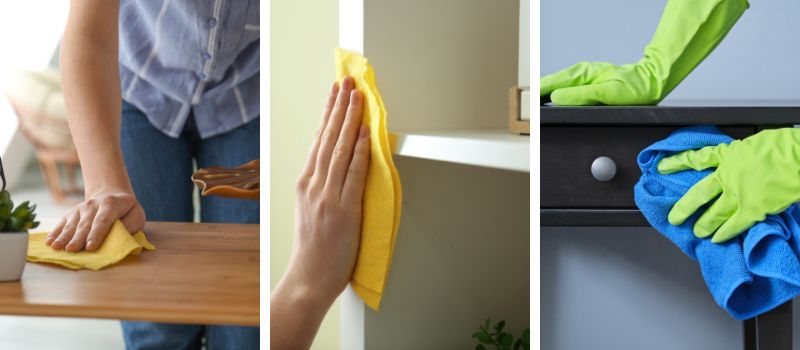 木製家具のお手入れ（テーブル／チェア／キャビネット）