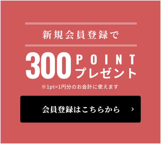 300ポイントプレゼント