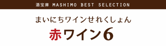 酒宝庫 Mashimo Best Selection: まいにちワインせれくしょん 赤ワイン6