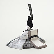 藤花 帯地 男雛