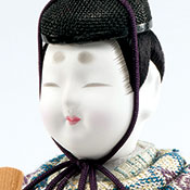 復元織彩美雛 男雛