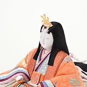 清香雛 帯地 女雛