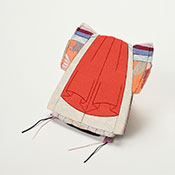 清香雛 帯地 女雛