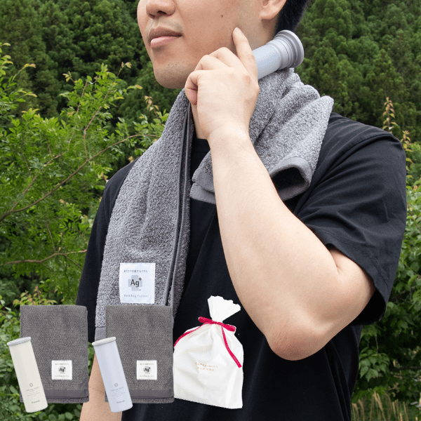 ミニアイスパック＋Ag+銀の力で抗菌するタオル セット