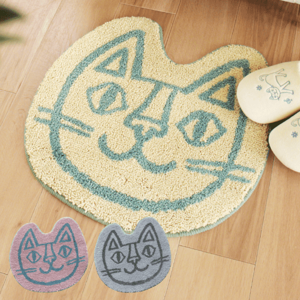 おかべてつろう インテリアマット 約50×55cm