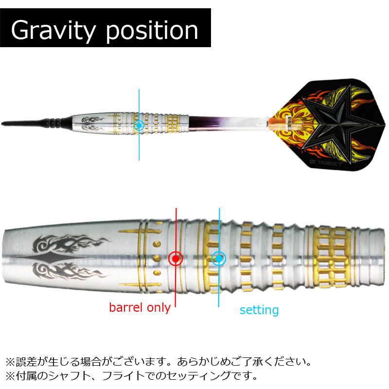 ターゲット PYRO.3 パイロ 2BA 星野光正選手モデル ダーツバレル TARGET