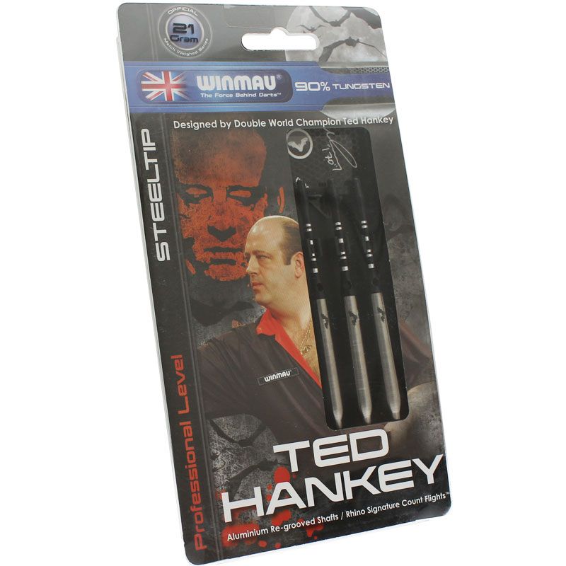 Winmau】 テッドハンキーted hankey 21g STEEL シルバー | ハード 