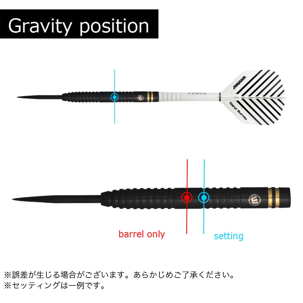 ウィンマウ ダリルガーニー ブラック 23 スティール winmau Daryl