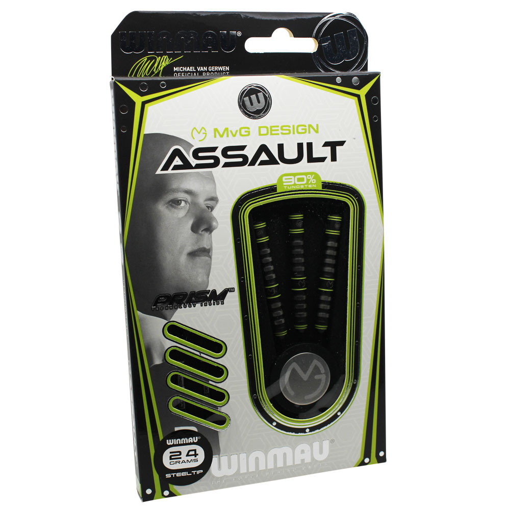 ウィンマウ マイケル ヴァン ガーウェン アサルト スティール 24g winmau MvG Assault 24g darts steel |  ハードダーツ,Winmau | ダーツ用品専門店MAXIM Web通販店