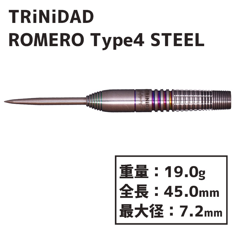 �ȥ�˥����� ����ǥ����ԥ塼�ƥ��� �����4 STEEL TRiNiDAD Undisputed ROMERO TYPE4 STEEL ������ �Х�� ���ƥ�����