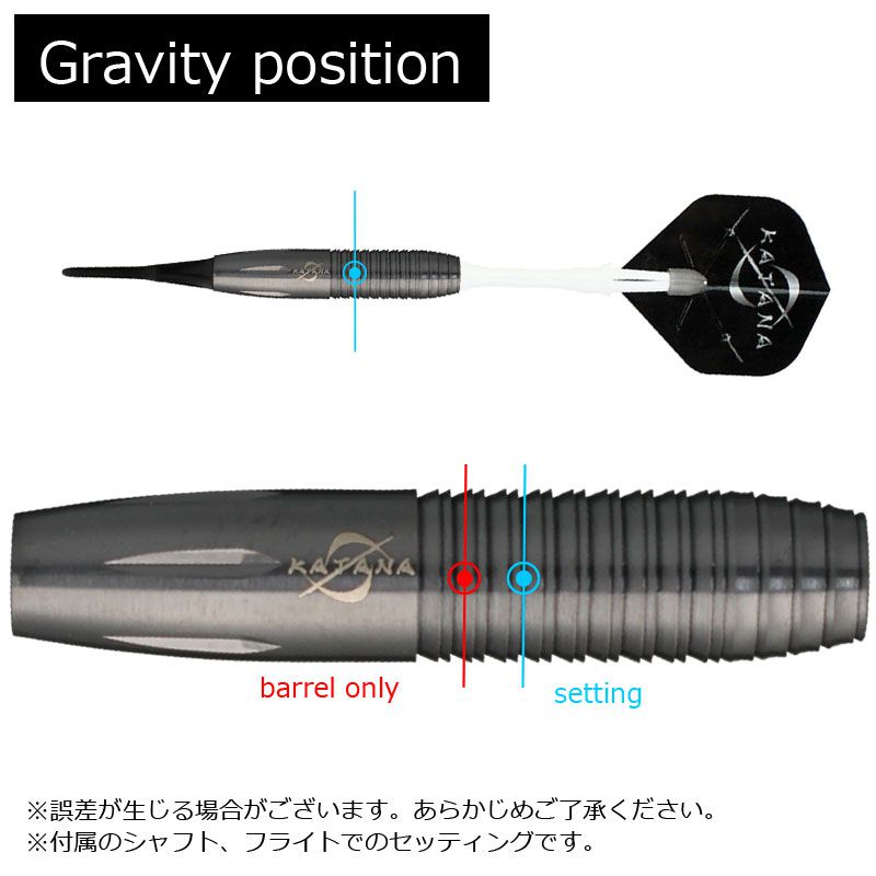 DYNASTY】ダイナスティKATANA（カタナ）シリーズ 黒刀 魁-KAI ダーツ 