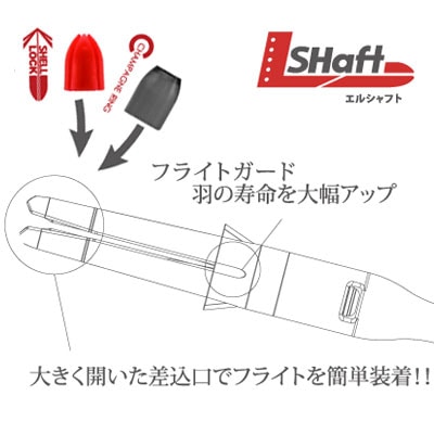 【L-style】L-SHaft　SPIN　エルシャフト　スピンスリム　ダーツシャフト-ダーツショップMAXIM東京