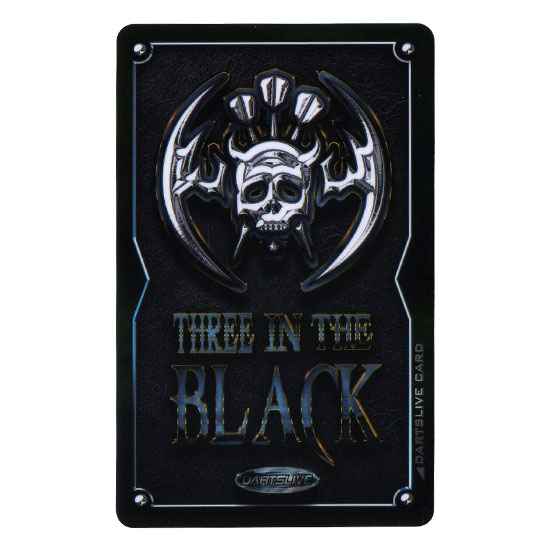 Dartslive ダーツライブカードメタルアワードthree In The Black アクセサリー カード ライブカード ダーツ用品専門店maxim Web通販店