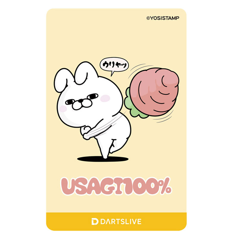 うさぎ100％ ダーツライブカード にんじん USAGI100% DARTSLIVE CARD