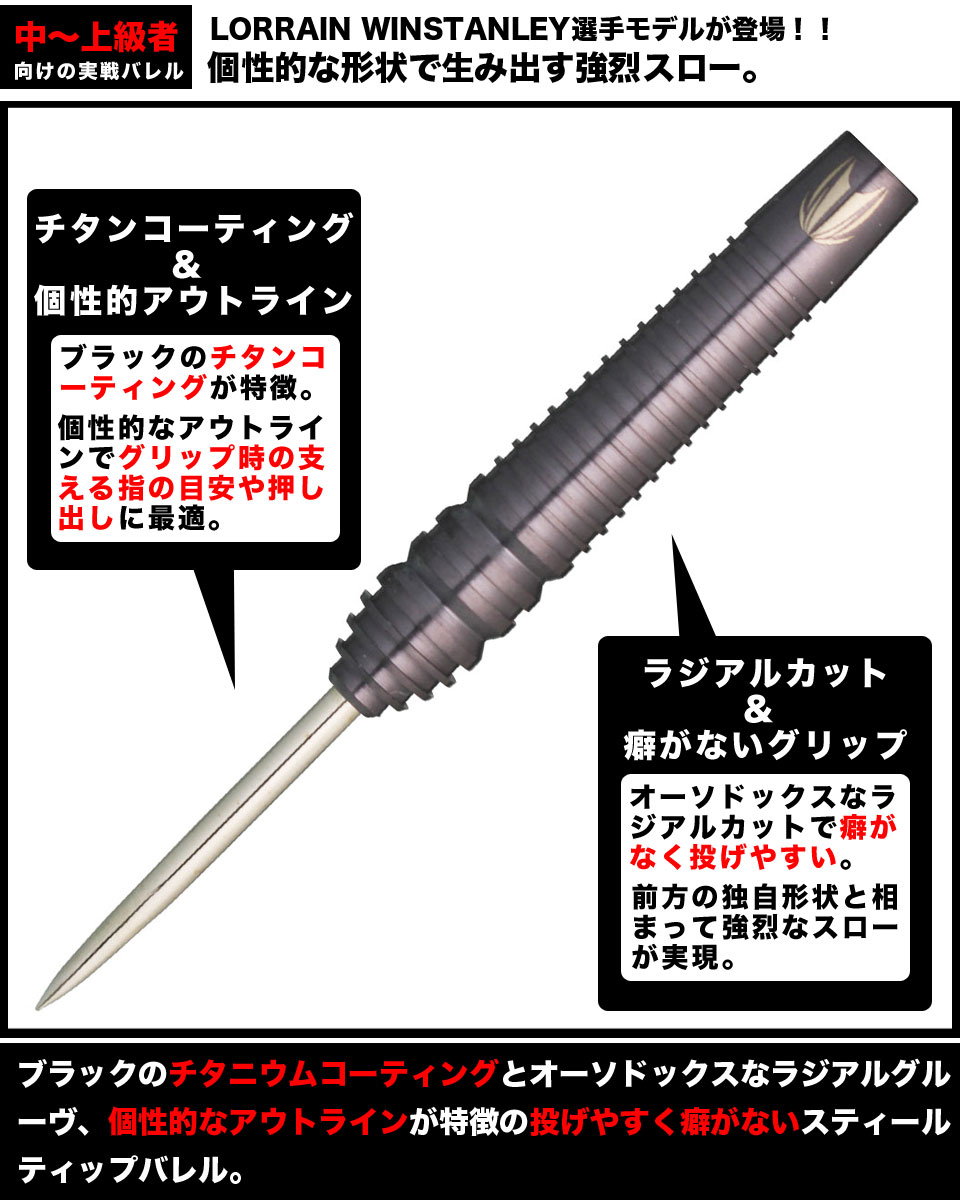 Target】ロレイン・ウィンスタンリー STEEL ハードダーツ 絶賛発売中