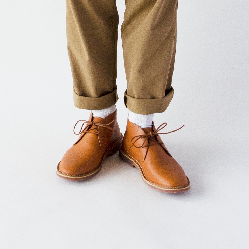 革靴カジュアル チャッカーブーツ メンズ Forrest フォレスト コニャック 茶 公式 モラルコード
