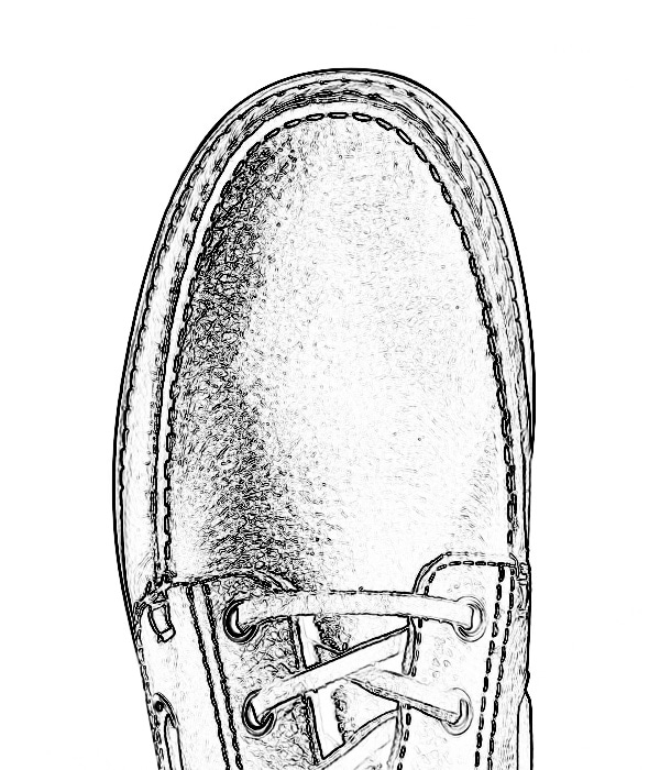 シャープなノーズのビジネスシューズ